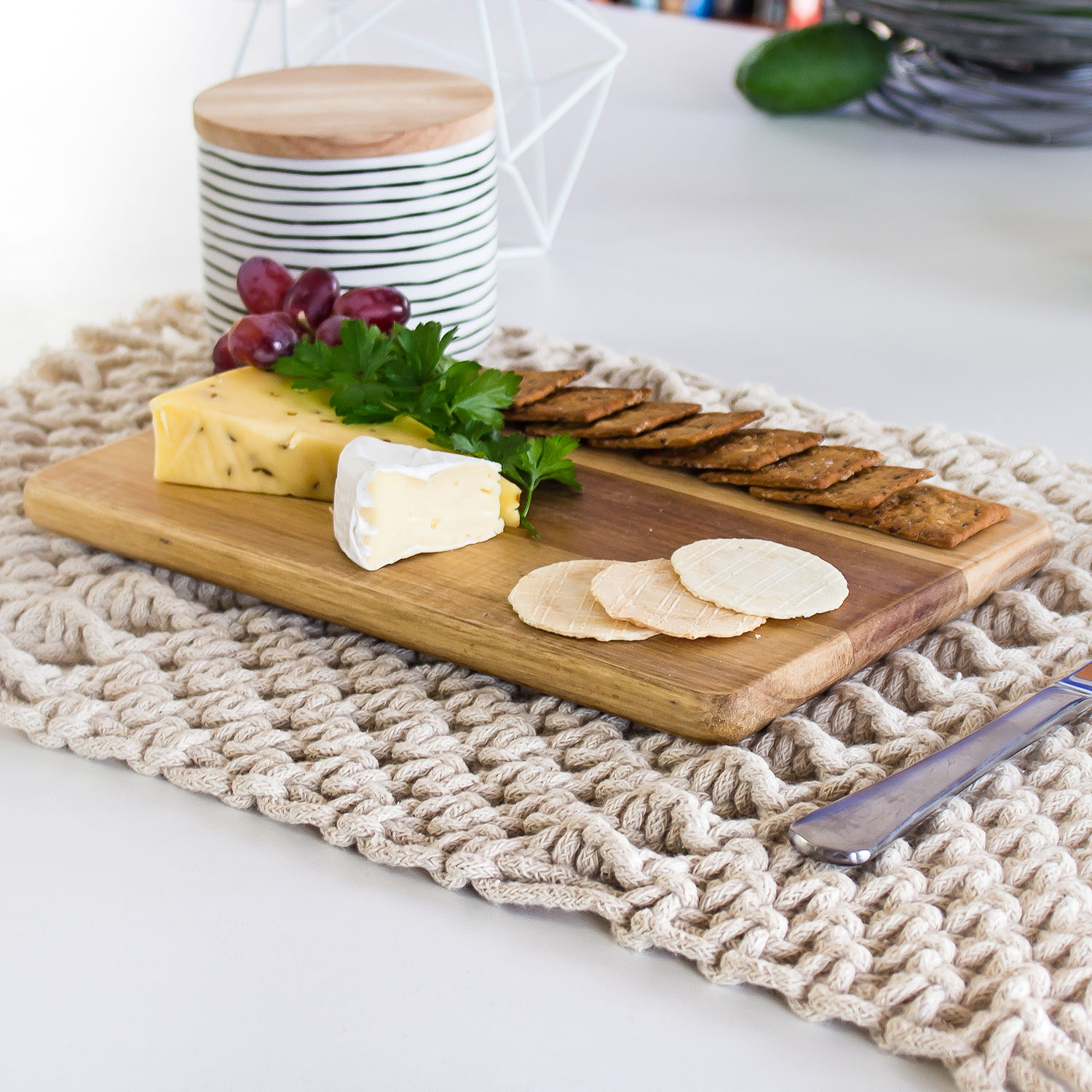 Petite Rectangular Cheese Board - Wooden Features